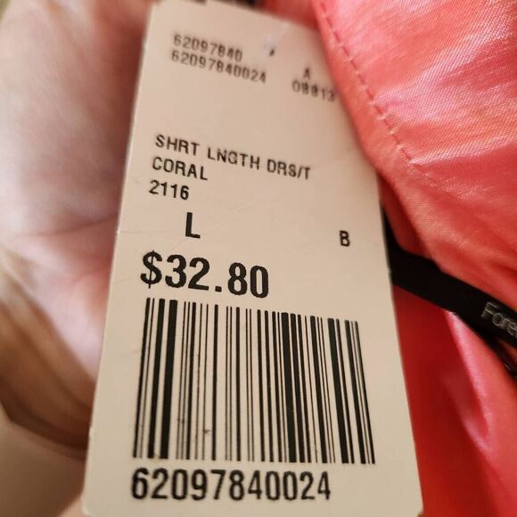 Forever 21 women's large Coral mini ruffle dress prom evening formal nwt straple - Picture 5 of 5